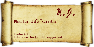 Meila Jácinta névjegykártya